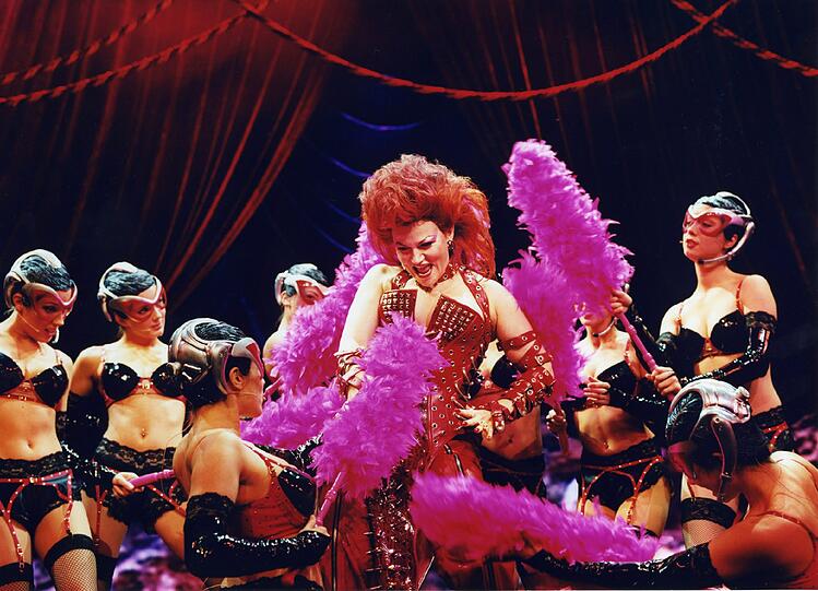 Proben zum Queen-Musical "We will rock you" am Deutschen Theater.