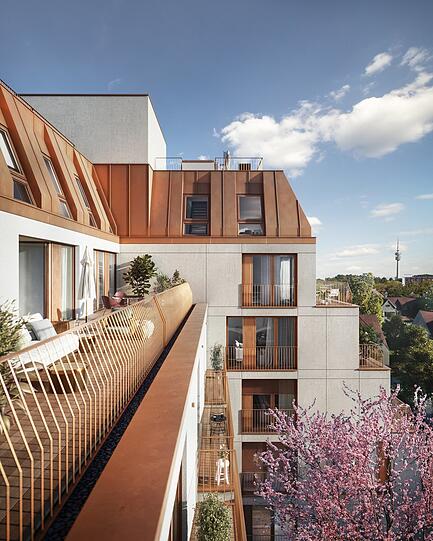 Fast jede Wohnung hat einen Balkon.