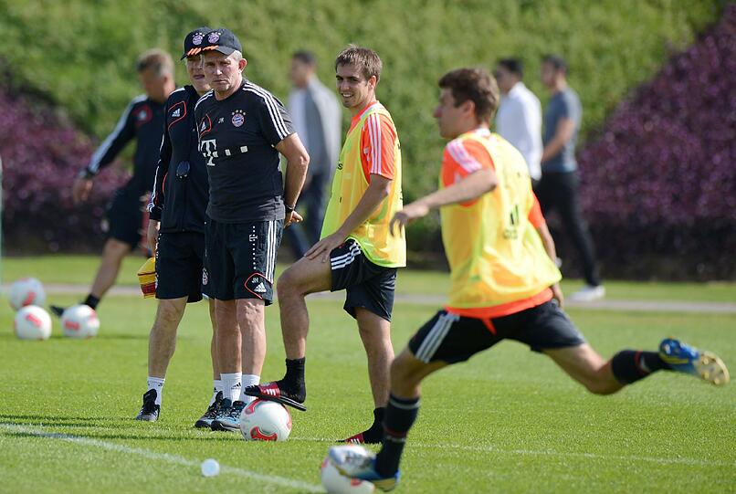 Der FC Bayern am vierten Trainingstag in Doha.