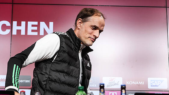 Ein gelöster Thomas Tuchel auf der Pressekonferenz nach dem Mainz-Spiel.