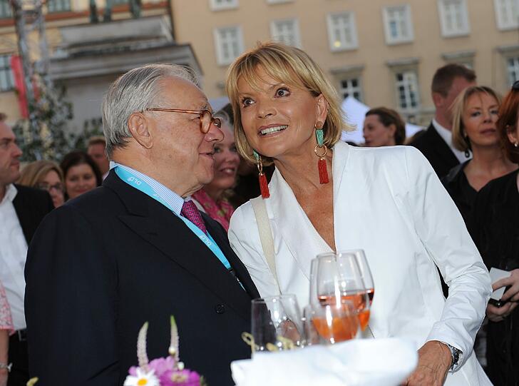 Dr. Hubert Burda und Uschi Glas.
