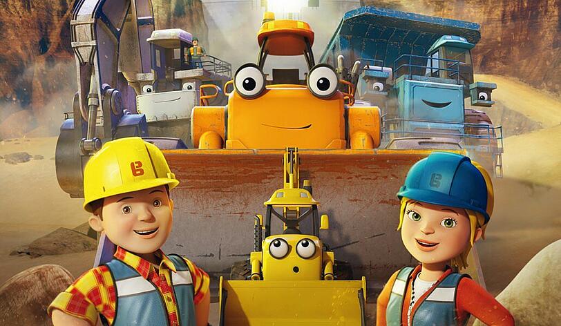Im Animations-Abenteuer "Das Mega-Team" arbeitet Bob, der Baumeister, erstmals auf der Kino-Leinwand.