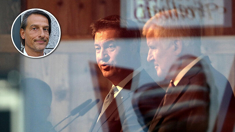Fröhliche Gesichter sehen anders aus: Ministerpräsident Markus Söder und CSU-Parteichef Horst Seehofer. Fröhliche Gesichter sehen anders aus: Ministerpräsident Markus Söder und CSU-Parteichef Horst Seehofer.