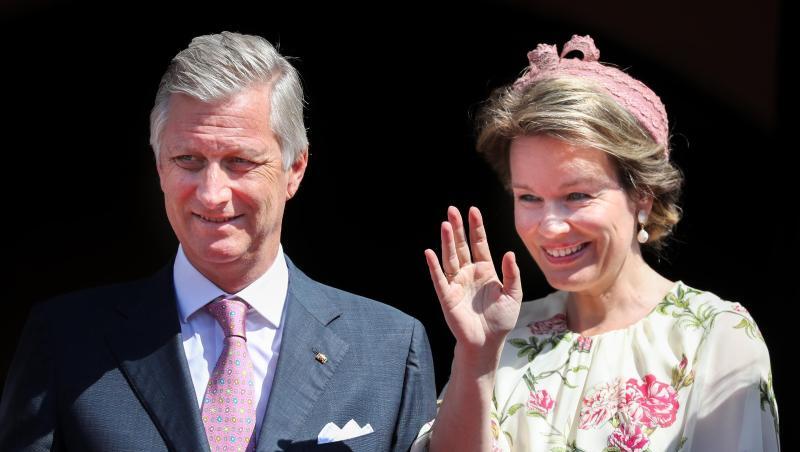 Das belgische Königspaar König Philippe und Königin Mathilde 2019 in Wittenberg. Das belgische Königspaar König Philippe und Königin Mathilde 2019 in Wittenberg.