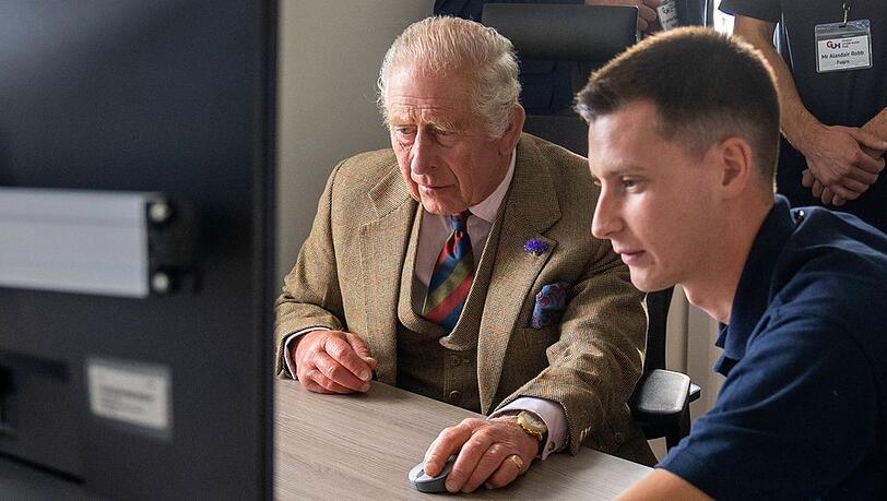 König Charles III. wurde Opfer einer Cyber-Attacke.