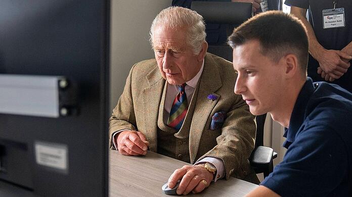 König Charles III. wurde Opfer einer Cyber-Attacke.