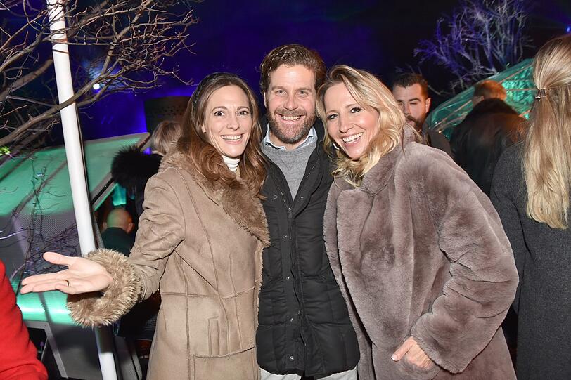 Evelyn und Philip Greffenius mit Katja Wunderlich.