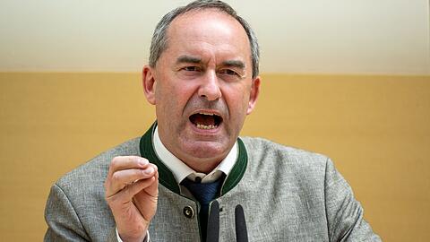 Hubert Aiwanger bei seiner Regierungserklärung im Bayerischen Landtag.