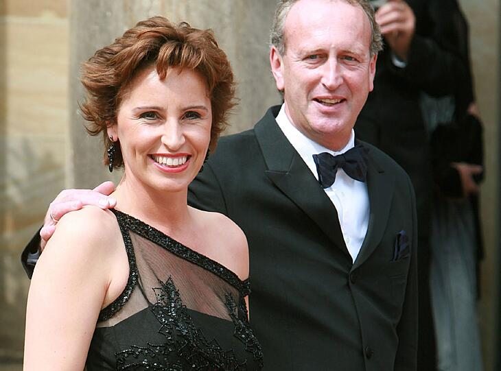 Die damalige CSU-Generalsekretärin Christine Haderthauer und Mann Hubert Haderthauer kommen zur Eröffnung der Bayreuther Festspiele in Bayreuth
