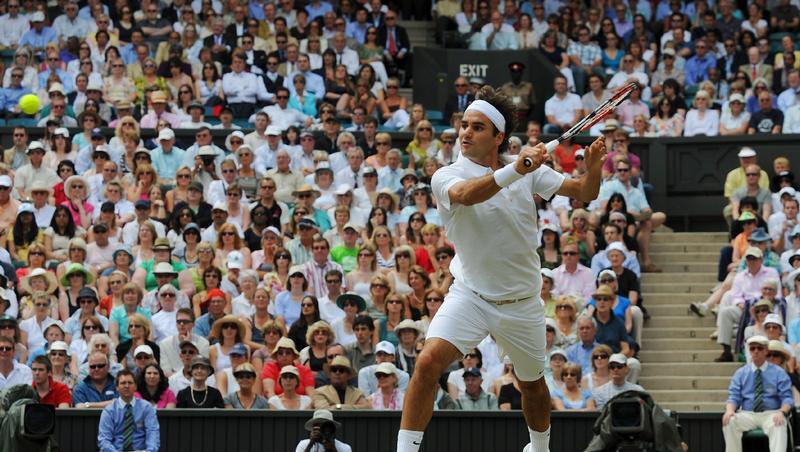 Tennis-Ass Roger Federer in Wimbledon. Tennis-Ass Roger Federer in Wimbledon.