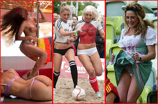 Eine heiße Mischung: Sex und Fußball. Die schärfsten Bilder zum Durchklicken!
