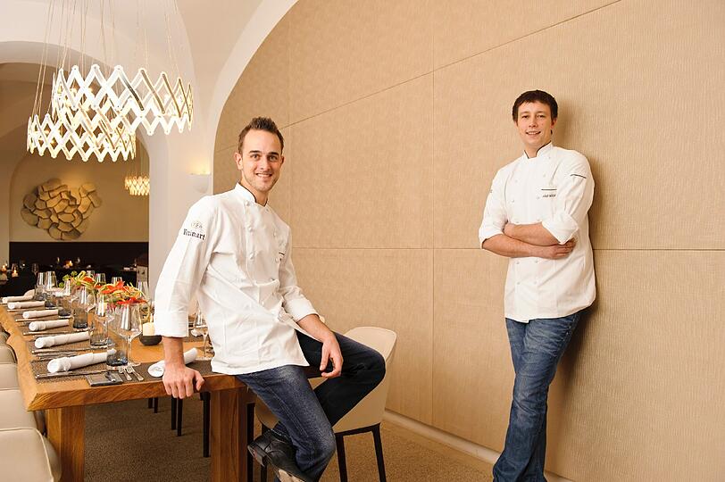 Mike Emmerz (links) und André Wöhner - die Spitzenköche des BNM-Restaurants.
