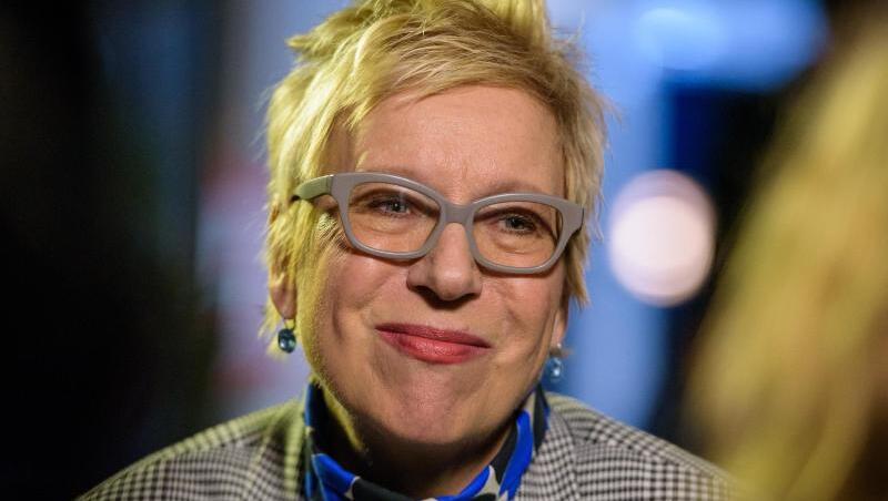 Doris Dörrie bei der Eröffnung des 39. Film Festival Max Ophuels im Cinestar in Saarbrücken. Foto: Oliver Dietze/Archiv