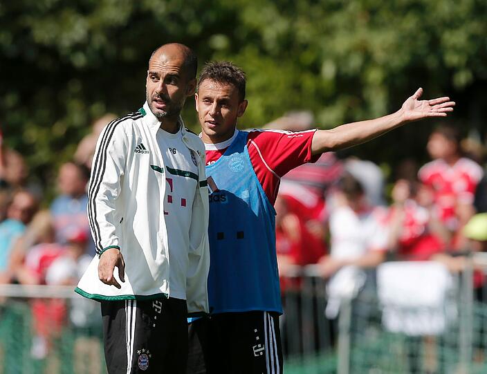 Die Bayern bereiten sich auf das Spiel gegen den 1. FC Nürnberg vor. Hier gibt's die Bilder vom Mittwochstraining.