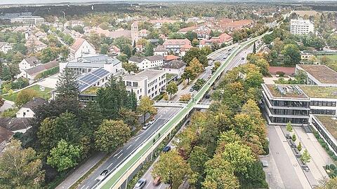 So könnte ein Stelzen-Radweg aussehen.