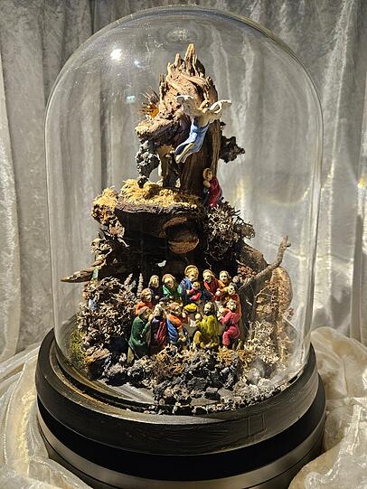 Loammandl waren im 19. Jahrhundert eine g&uuml;nstige Art der Herstellung von Krippenfiguren. Lehm wurde in Model/Formen gepresst. Sie sind einseitig ausgeformt und wurden bemalt. Ihren Ursprung haben sie vermutlich in Ober&ouml;sterreich. Seit 2023 ist die Kunst der Loahmmandel-Herstellung als immaterielles Kulturerbe anerkannt.