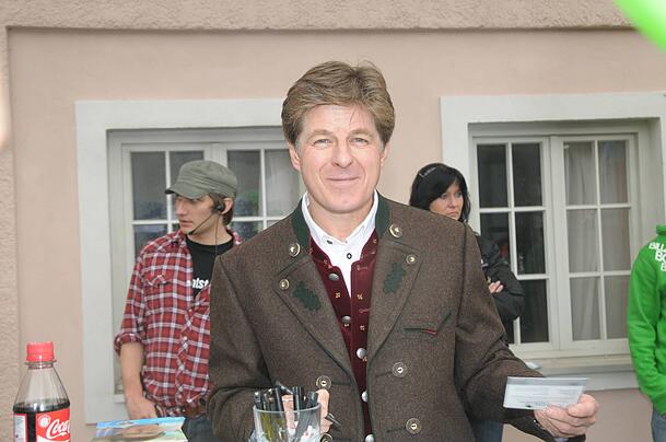 Horst Kummeth beim "Dahoam is Dahoam"-Fantag im Jahr 2010.