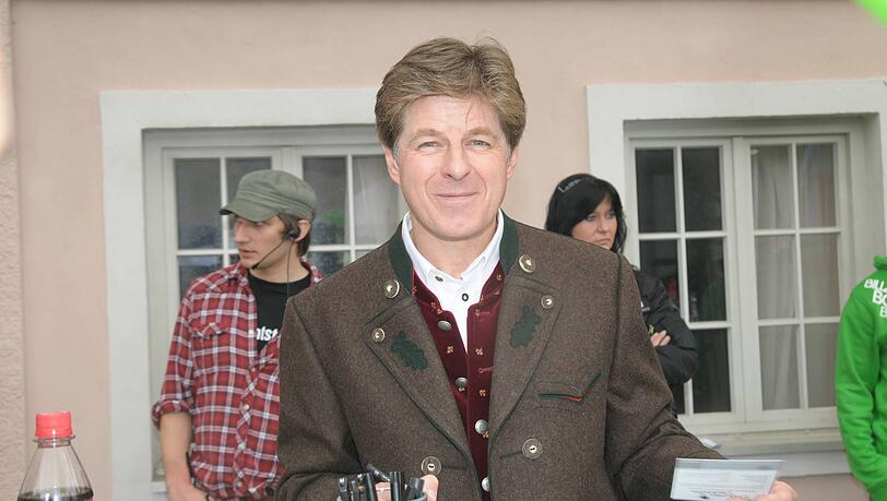 Horst Kummeth beim "Dahoam is Dahoam"-Fantag im Jahr 2010.
