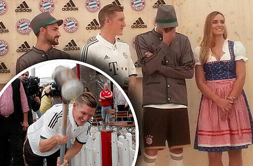 Das neue Wiesn-Trikot des FC Bayern für das Oktoberfest 2013: Die Bilder von der offiziellen Präsentation