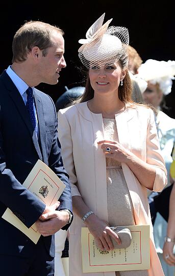 Die schwangere Kate Anfang Juni.