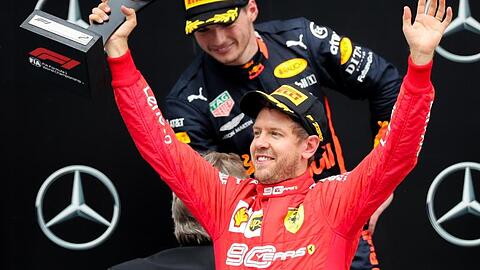 Werden keine Teamkollegen bei Red Bull: Ferrari-Pilot Sebastian Vettel und Max Verstappen.