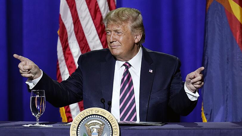 US-Präsident Donald Trump bei einer Veranstaltung mit dem Titel "Latinos für Trump".