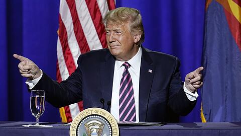 US-Präsident Donald Trump bei einer Veranstaltung mit dem Titel "Latinos für Trump".