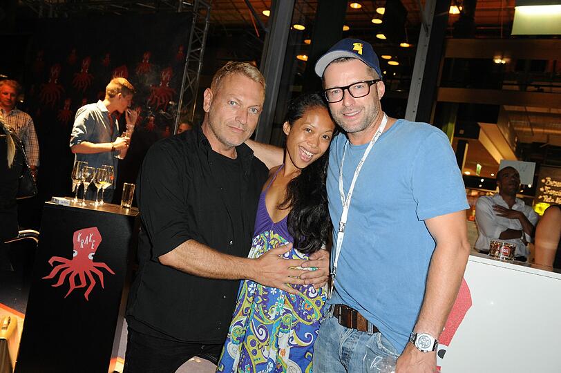 Norbert Schmitz mit Dafne van der Zee und Bruno Eyron