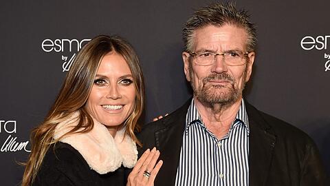 Heidi Klum mit Vater Günther Klum - die Gerüchteküche um einen großen Streit brodelt immer noch.