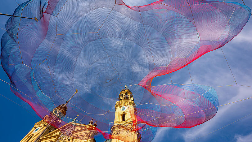 Die Kunstinstallation "Earthtime 1.26".