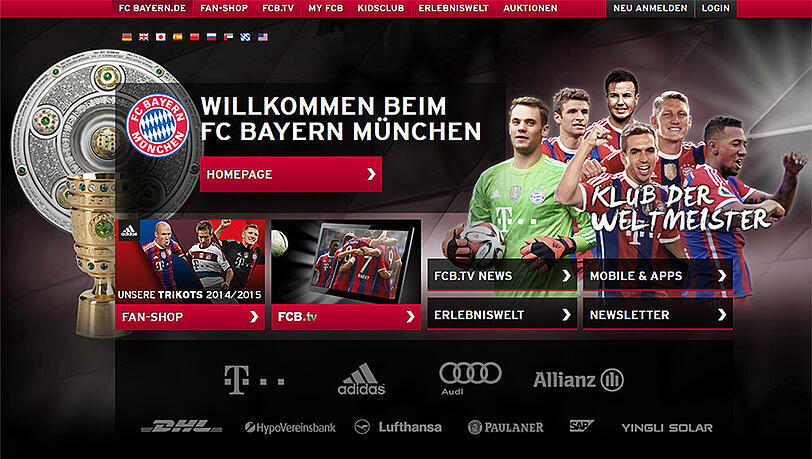 Die Homepage des FC Bayern München ist als "Website des Jahres" in der Kategorie Sport nominiert. Die Homepage des FC Bayern München ist als "Website des Jahres" in der Kategorie Sport nominiert.