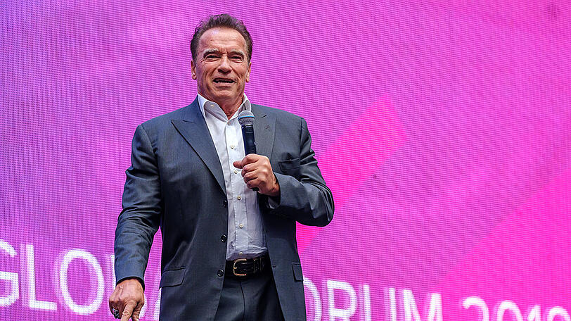 Arnold Schwarzenegger im Oktober 2019 im russischen Sankt Petersburg