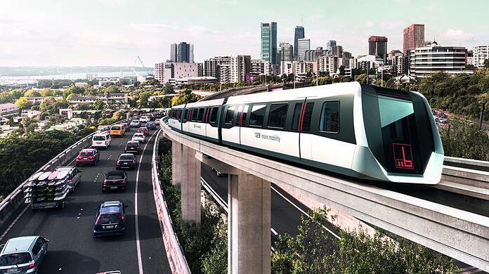 Der Landkreis München gab eine Machbarkeitsstudie für eine Magnetschwebebahn in Auftrag. 14 Trassen untersuchte ein Schweizer Ingenieurbüro daraufhin auf ihren Kosten und Nutzen. (Illustration)