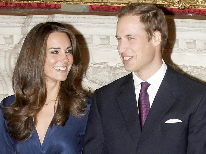 Prinz William und seine Verlobte Kate Middleton