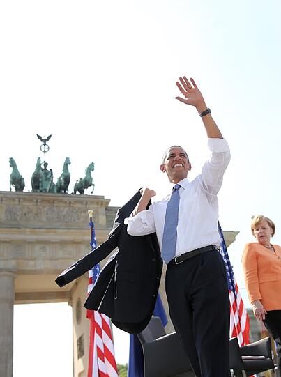 Barack Obama in Berlin.