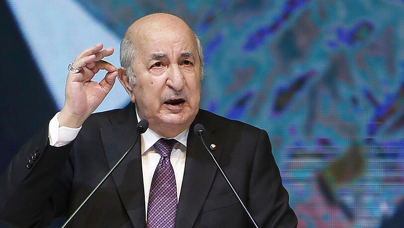 Algeriens Präsident Abdelmadjid Tebboune reagierte betroffen.