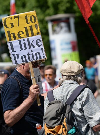 Die Bilder von der Demonstration in Garmisch.