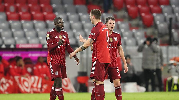 Defensiv-Trio (v.l.): Upamecano, Süle und Pavard.