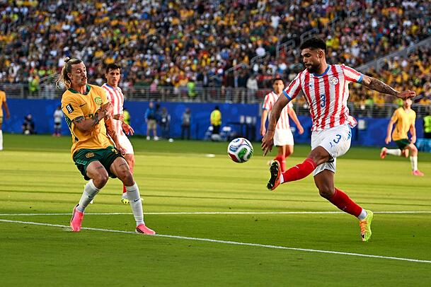 Paraguays Abwehrchef Omar Alderete.