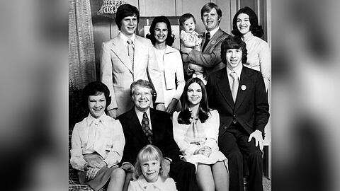 Jimmy Carter im Kreise seiner Familie.