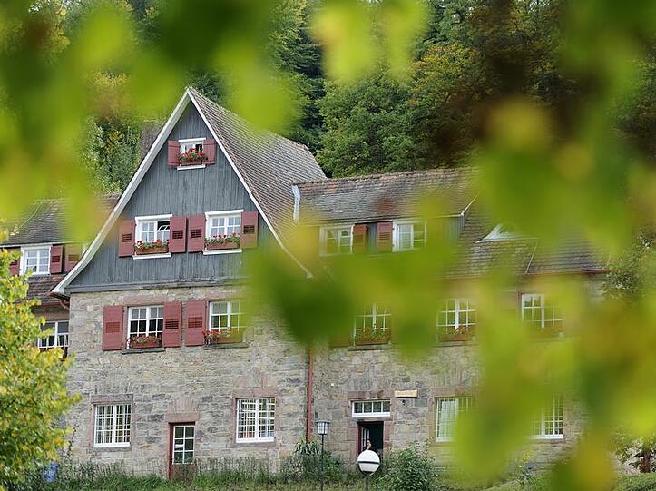 Ein Gebäude der Odenwaldschule in Oberhambach bei Heppenheim.