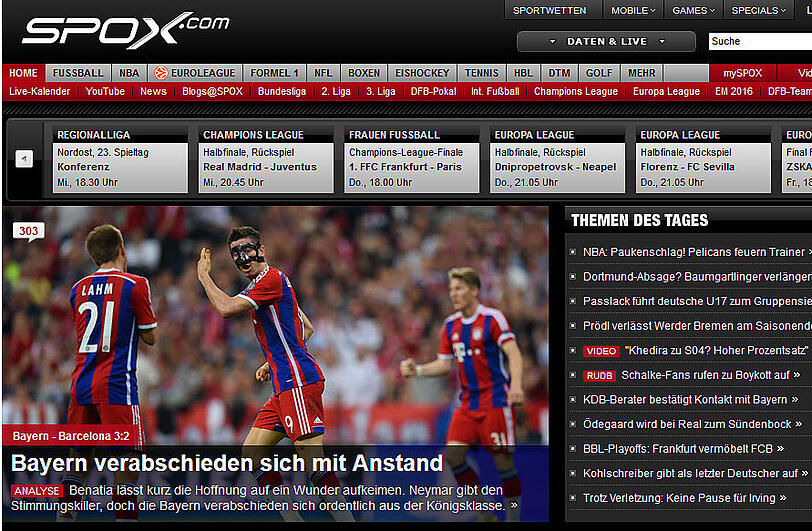Die internationalen Pressestimmen 3:2-Sieg des FC Bayern gegen Barcelona.