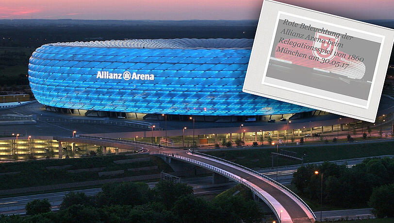 Die Petition fordert, die Arena in rot erstrahlen zu lassen. Die Petition fordert, die Arena in rot erstrahlen zu lassen.