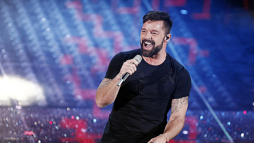 Ricky Martin während eines Auftritts in Italien Ricky Martin während eines Auftritts in Italien