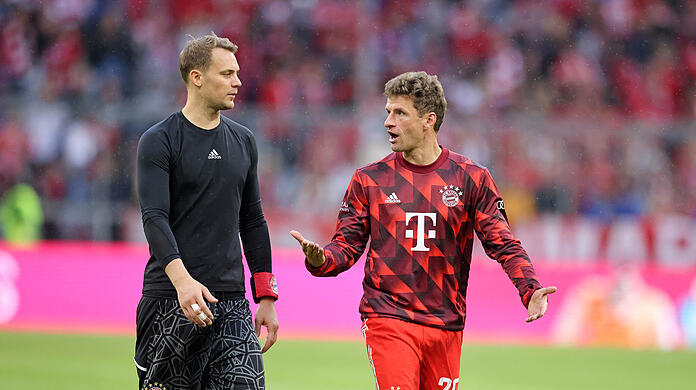 Geht es zusammen zur WM in Katar? Manuel Neuer und Thomas Müller sind noch nicht fit
