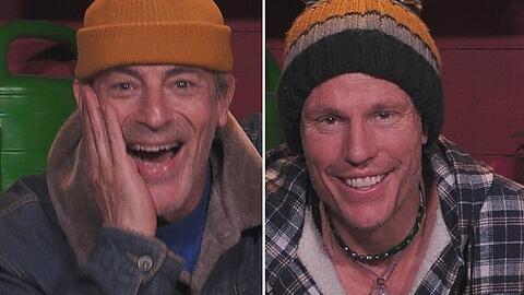 "Promi Big Brother": Schauspieler Gedeon Burkhard (l.) und Ex-Fu&szlig;baller Christian Lell mussten die Show am Sonntagabend verlassen.