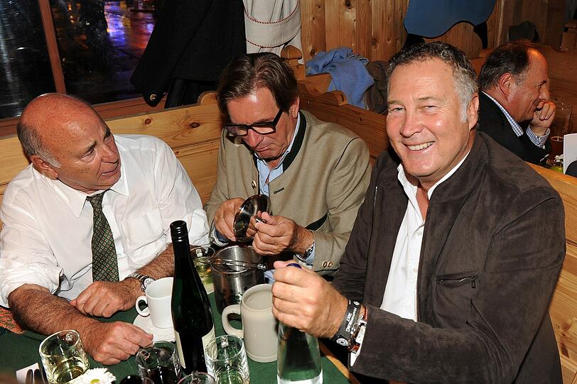 Roland Kuffler (Weinzelt), Thomas Haffa und Jürgen Harder (Mann von Franziska von Almsick)