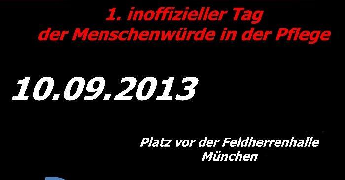 Das Plakat zur Veranstaltung auf dem Odeonsplatz.