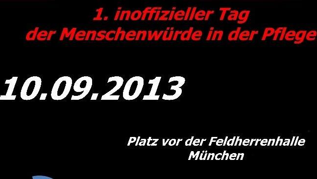 Das Plakat zur Veranstaltung auf dem Odeonsplatz. Das Plakat zur Veranstaltung auf dem Odeonsplatz.