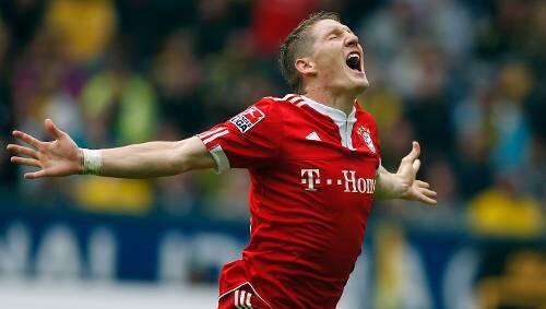 Ein jubelnder Bastian Schweinsteiger Ein jubelnder Bastian Schweinsteiger